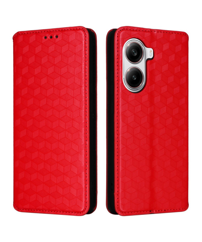 Housse Poco X7 Pro flip cover design géométrie
