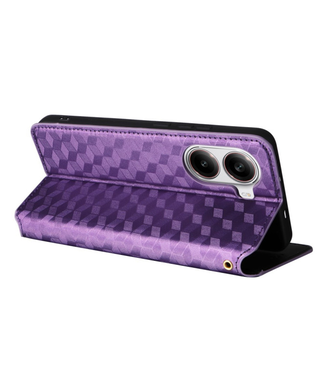 Housse Poco X7 Pro flip cover design géométrie