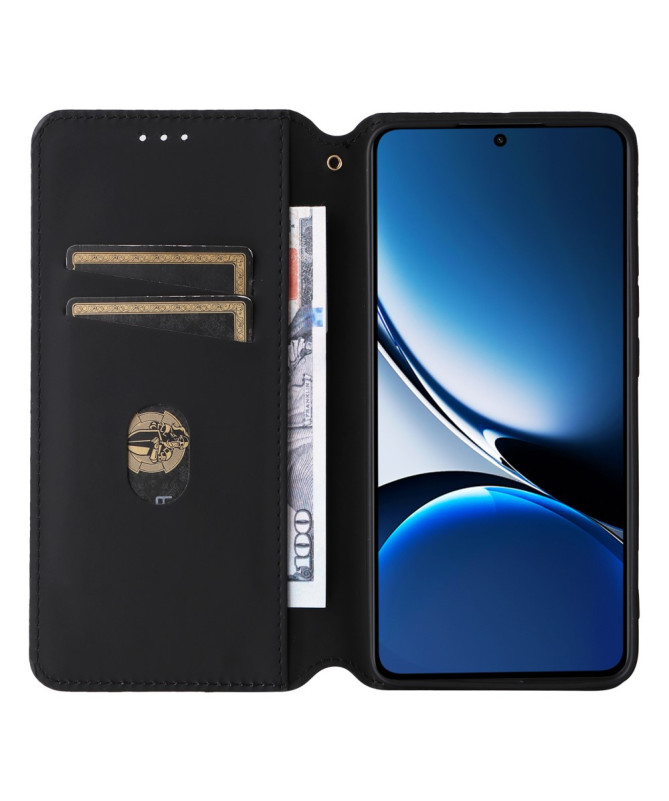 Housse Poco X7 Pro flip cover design géométrie
