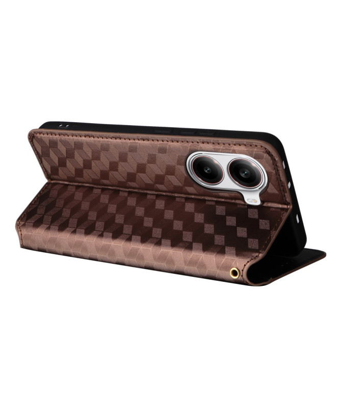 Housse Poco X7 Pro flip cover design géométrie