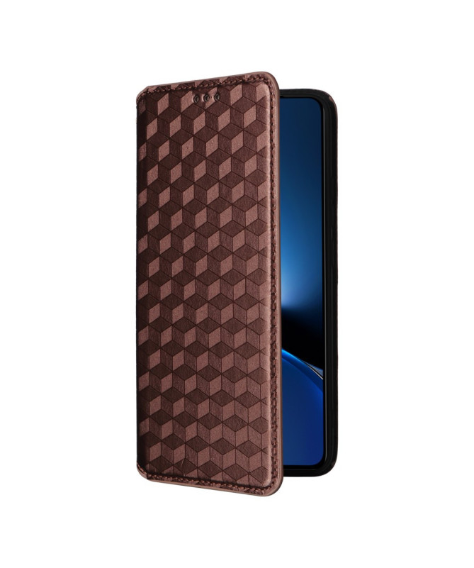 Housse Poco X7 Pro flip cover design géométrie