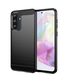 Coque Samsung Galaxy A56 5G / A36 5G Effet Brossé avec Texture Carbone