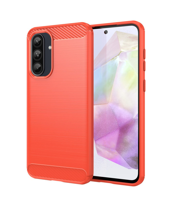 Coque Samsung Galaxy A56 5G / A36 5G Effet Brossé avec Texture Carbone