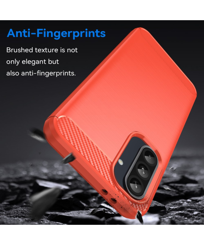 Coque Samsung Galaxy A56 5G / A36 5G Effet Brossé avec Texture Carbone