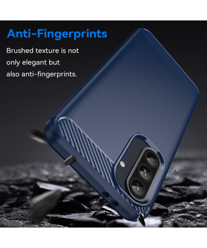 Coque Samsung Galaxy A56 5G / A36 5G Effet Brossé avec Texture Carbone