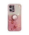 Coque Oppo Reno 7 Glamour Glitz avec Anneau