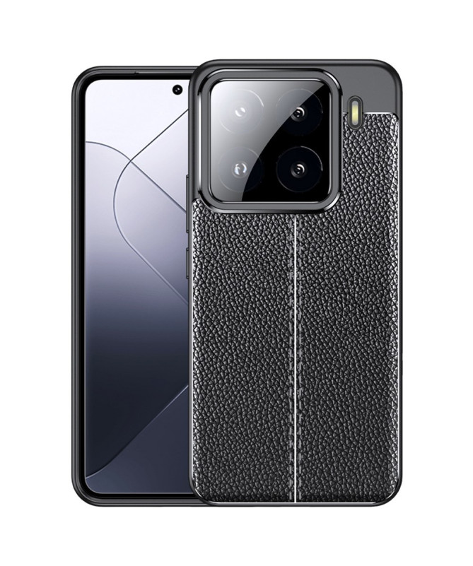 Finesa - Coque Souple Litchi pour Xiaomi 15 Pro