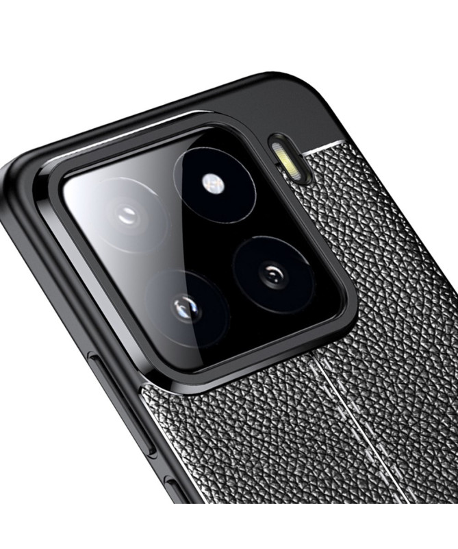 Finesa - Coque Souple Litchi pour Xiaomi 15 Pro