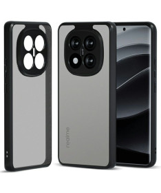 Coque Xiaomi Redmi Note 14 Pro 4G transparente noire mate