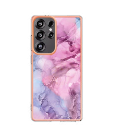 Coque Samsung Galaxy S25 Ultra Marbre Rose et Violet