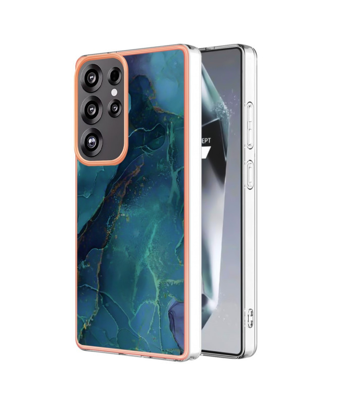 Coque Samsung Galaxy S25 Ultra Marbre Vert Émeraude