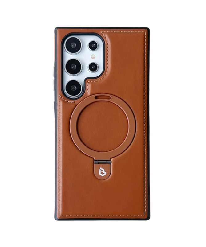 Coque Samsung Galaxy S25 Ultra Leather Ring | MagSafe & Support