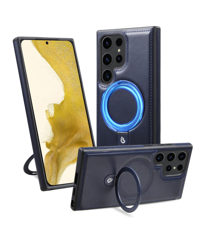 Coque Samsung Galaxy S25 Ultra Leather Ring | MagSafe & Support