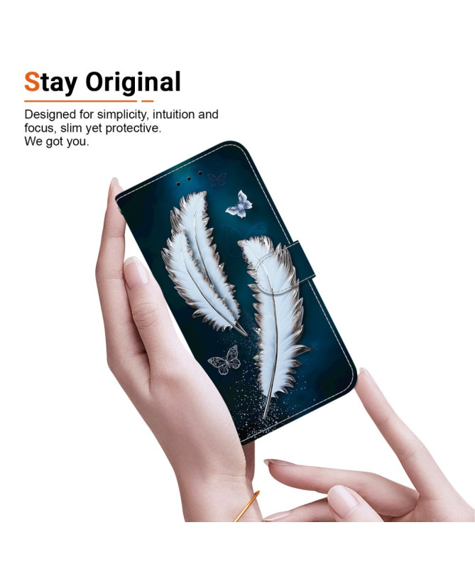 Housse Samsung Galaxy A56 5G / A36 5G Plume Céleste