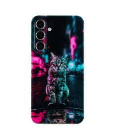 Coque Samsung Galaxy A36 5G Chat Néon