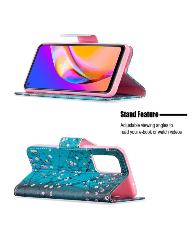 Housse Oppo A94 5G Branches Fleuries