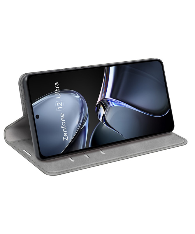 Étui Zenfone 12 Ultra simili cuir fonction stand