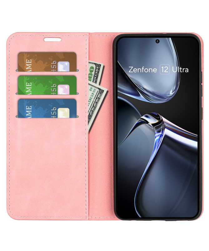 Étui Zenfone 12 Ultra simili cuir fonction stand