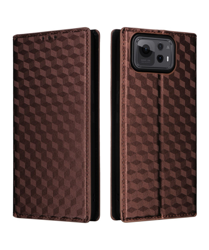 Housse Zenfone 12 Ultra flip cover design géométrie