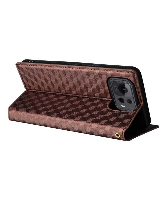 Housse Zenfone 12 Ultra flip cover design géométrie