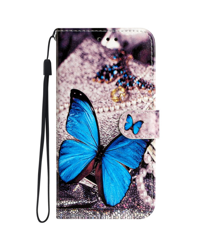 Housse Honor Magic 7 Lite Papillon Bleu