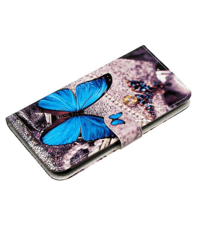 Housse Honor Magic 7 Lite Papillon Bleu