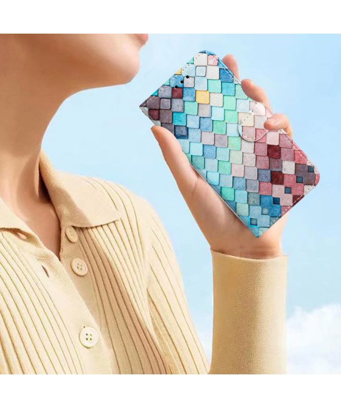 Housse Honor Magic 7 Lite Mosaïque Colorée