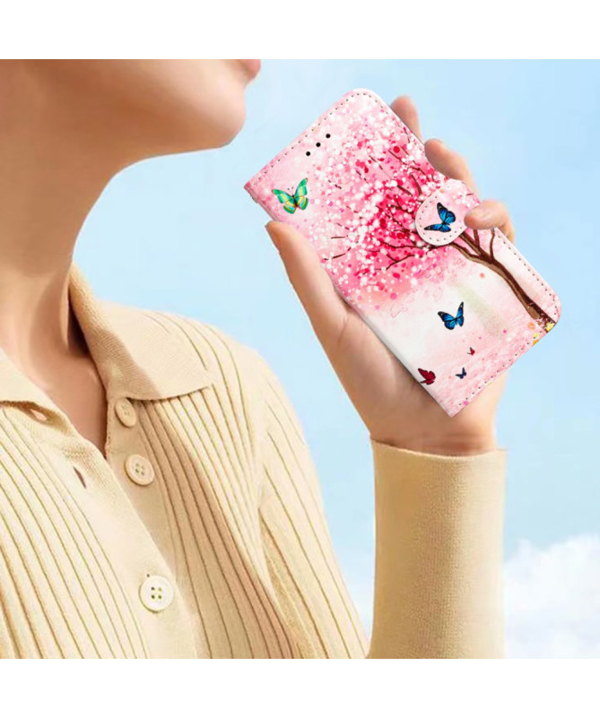 Housse Honor Magic 7 Lite Cerisier Papillons