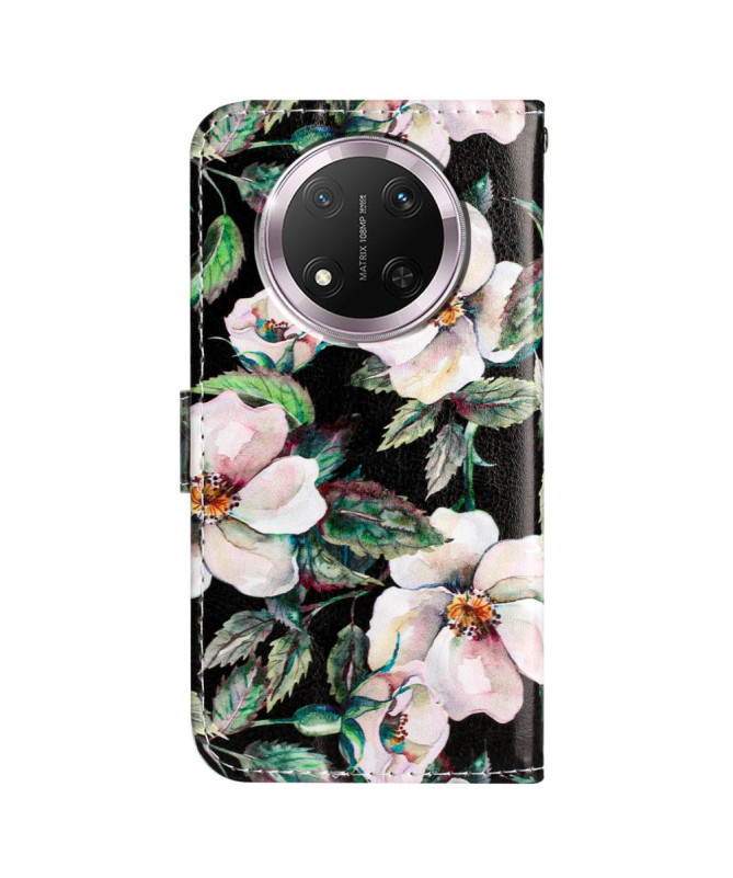 Housse Honor Magic 7 Lite Fleurs Blanches