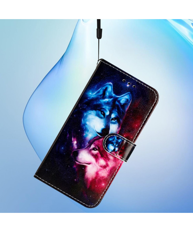 Housse Honor Magic 7 Lite Loups Galaxie