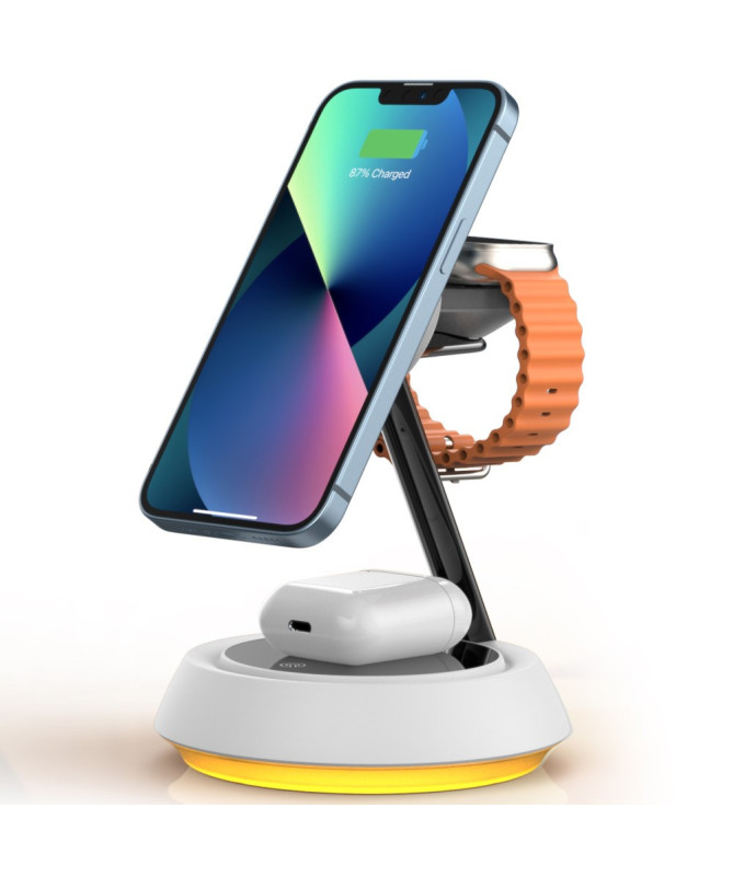 ORION CHARGE | Station de charge sans fil 3-en-1 magnétique 15W