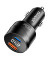 VOLT RUSH | Chargeur voiture 73W double USB, écran digital