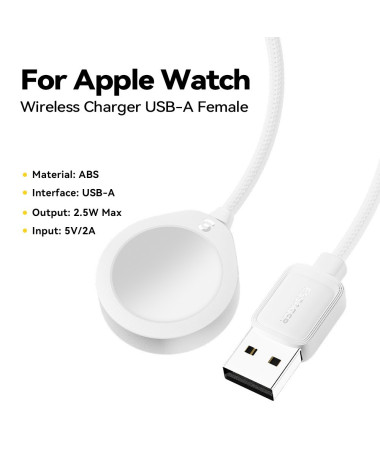 Chargeur Magnétique USB Apple Watch Blanc - photo 10
