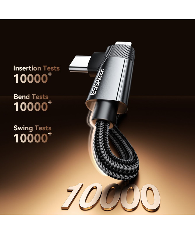 DUO LINK | Câble 2-en-1 USB-A vers Lightning + Type-C, 2M, 3A