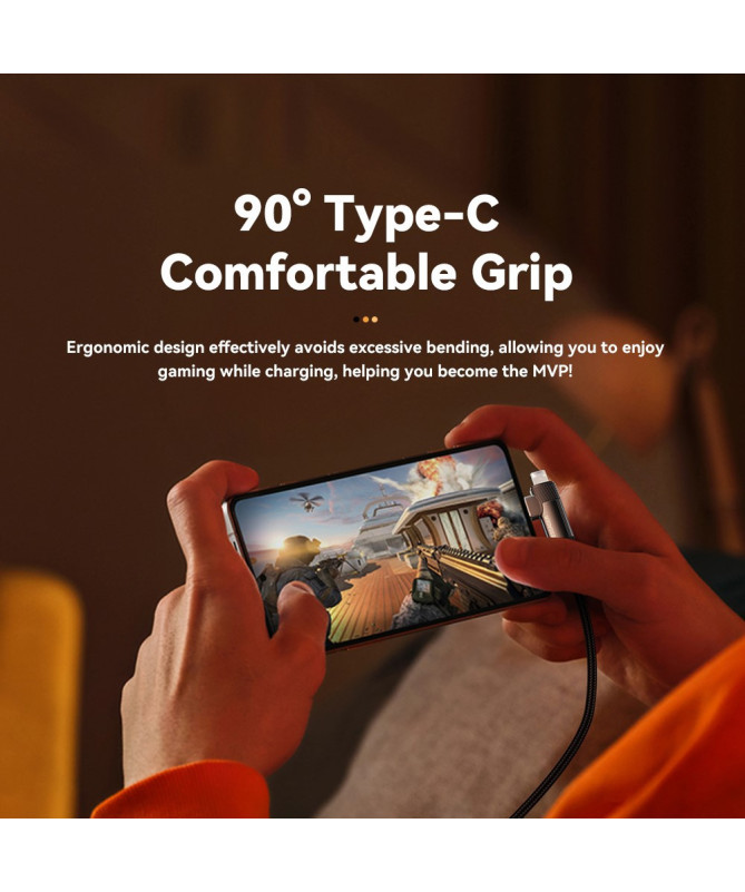 DUO LINK | Câble 2-en-1 USB-A vers Lightning + Type-C, 2M, 3A