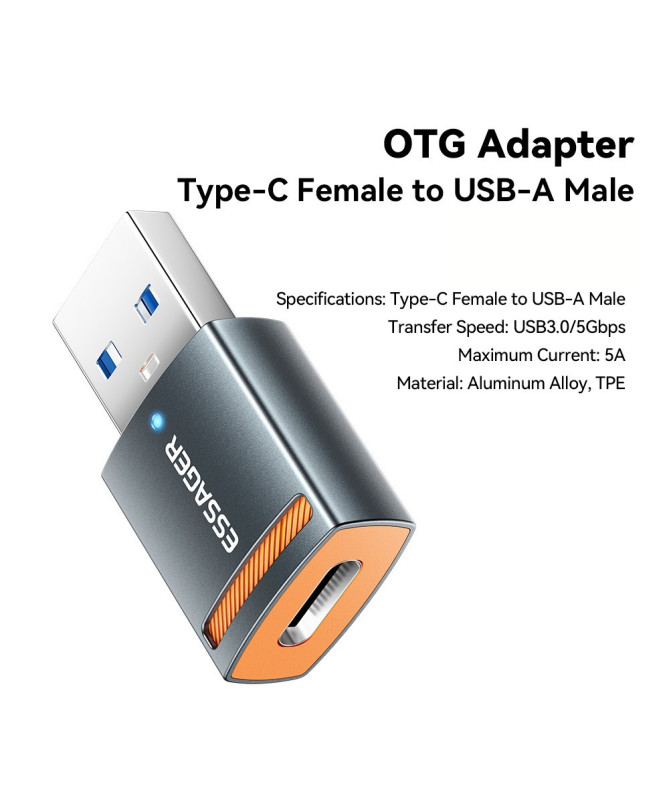 Adaptateur Type-C Femelle vers USB Mâle