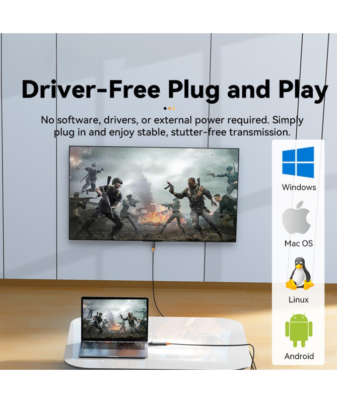 Adaptateur USB-C vers VGA – 1080P 60Hz