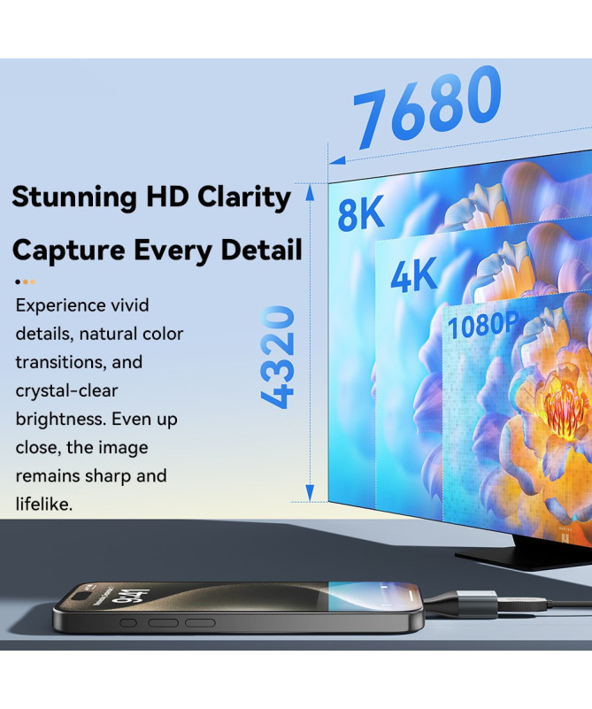 Adaptateur USB-C vers VGA – 1080P 60Hz