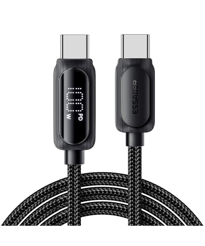 Câble USB-C 100W avec Affichage Digital – 3m