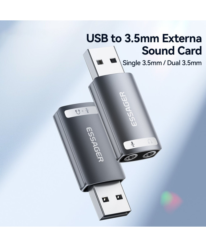 Adaptateur Audio USB vers Jack 3.5mm