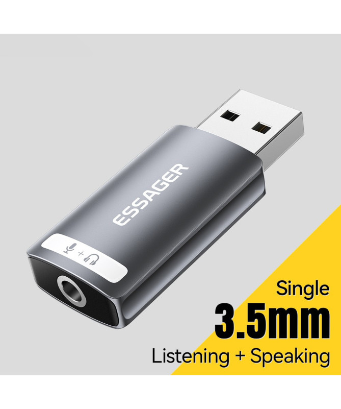 Adaptateur Audio USB vers Jack 3.5mm