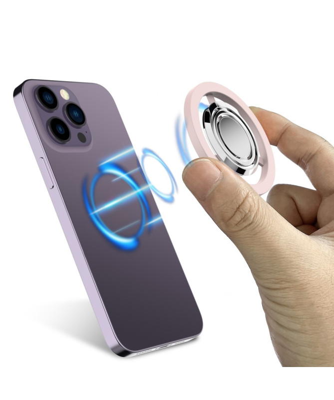 Support Anneau Magnétique | Rotation 360° & Béquille Pliable