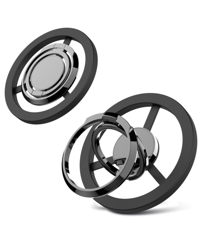 Support Anneau Magnétique | Rotation 360° & Béquille Pliable