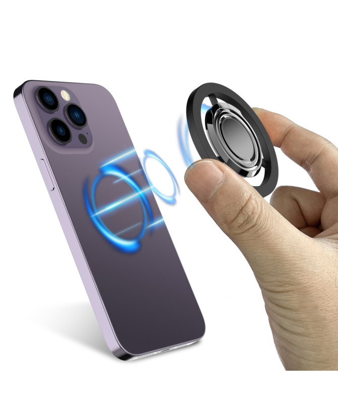 Support Anneau Magnétique | Rotation 360° & Béquille Pliable