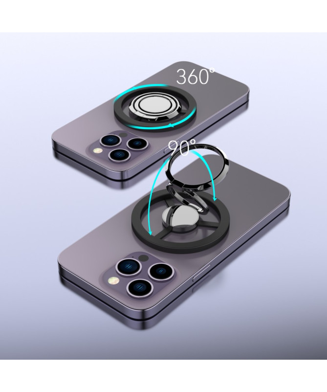 Support Anneau Magnétique | Rotation 360° & Béquille Pliable