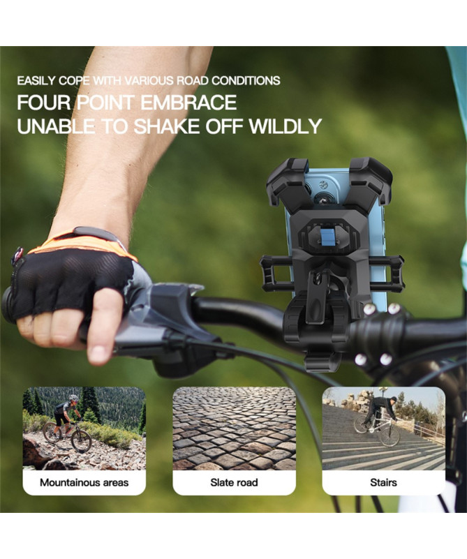 Support Téléphone Moto 360° Anti-Vibration