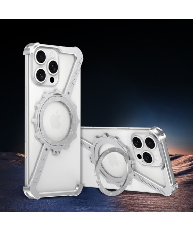 Coque iPhone 16 Plus / 14 Pro Max / 13 Pro Max Structure Z Magnétique Argent - photo 5