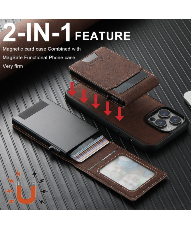 Coque iPhone 13 Pro Max Protection H19 Cuir 2-en-1