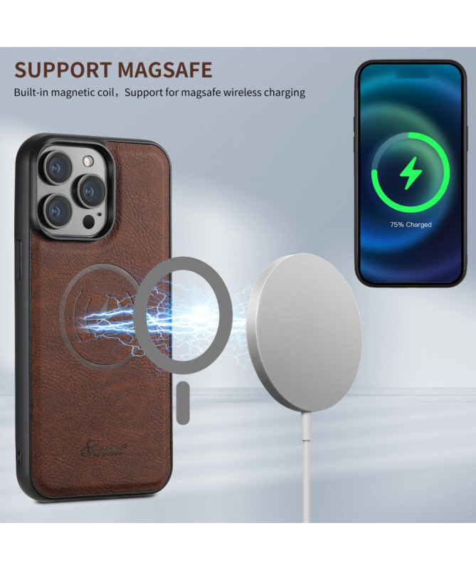 Coque iPhone 13 Pro Max Protection H19 Cuir 2-en-1