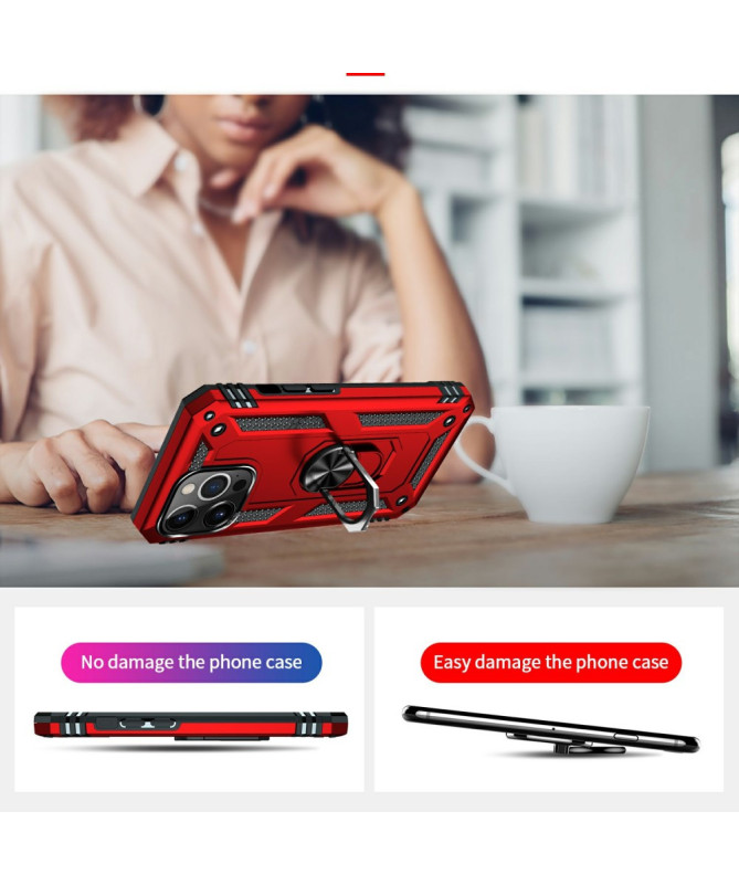 Coque iPhone 13 Pro Max Hybride Fonction Support